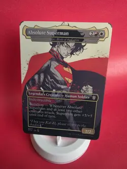 Mtg Tajic Blade Of The Legion Superman DC Borderless Playtest Card Commander EDH - Image 2