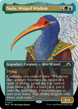 Nadu, Winged Wisdom (Borderless) [Modern Horizons 3] - Image 1