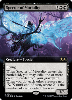 Specter of Mortality (Extended Art) [Wilds of Eldraine] - Image 1