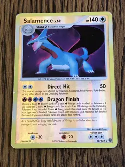 Salamence Lv. 62 18/132 D&P Secret Wonders Reverse Holo Rare Pokemon TCG Card - Image 1