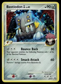 Pokemon Card - Bastiodon GL Rising Rivals 2/111 Holo Rare - Image 1