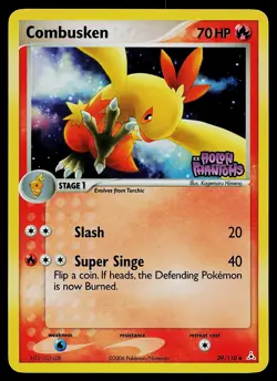 Pokemon Card - Combusken Holon Phantoms 39/110 Uncommon Reverse Holo Stamped - Image 1