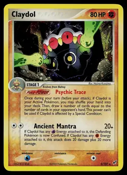 Pokemon Card - Claydol Deoxys 5/107 Holo Rare - Image 1