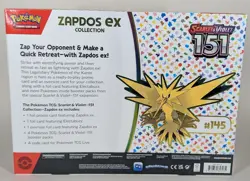 Pokemon TCG SV: Scarlet & Violet 151 Zapdos ex Collection Box | Sealed | 4 Packs - Image 2