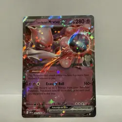 TEAM ROCKET’S MEWTWO EX 2025 Pokemon Destined Rivals DOUBLE RARE Pokemon 81/182 - Image 1