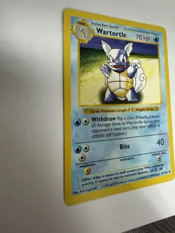 Pokemon Wartortle 70 HP Stage 1 Base Set Shadowless 42/102 Regular Uncommon 1999 - Image 2
