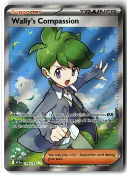 Wally's Compassion ⭐ 176/132 Holo Ultra Rare Mega Evolution 2025 Pokemon NM - Image 1