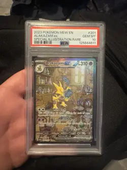 Pokemon Alakazam ex Scarlet & Violet 151 Special Illustration Rare Holo PSA 10 - Image 1