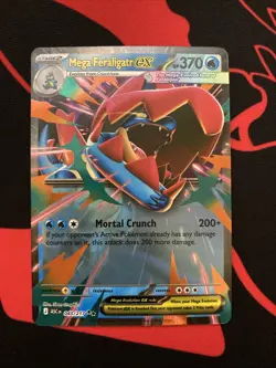 Mega Feraligatr ex 043/217 Double Rare Pokemon Ascended Heroes Holo English NM - Image 1