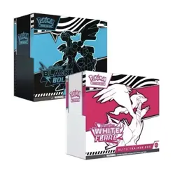 Pokemon Black Bolt and White Flare Elite Trainer Box ETB Set of 2 IN HAND - Image 1