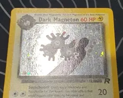 Dark Magneton 11/82 Team Rocket Pokemon Card Vintage Wotc Swirl Lightly Played - Image 2