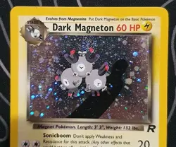 Dark Magneton 11/82 Team Rocket Pokemon Card Vintage Wotc Swirl Lightly Played - Image 4