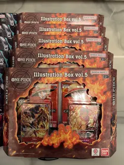 One Piece Illustration Box Vol 5 And 6 Bundle 10 Boxes Total 5 Of Each In Hand - Image 3