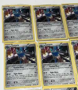 Lucario 63/124 Cosmos Holo XY Pokemon Sealed Knockout Collection Promo Lot Of 15 - Image 3