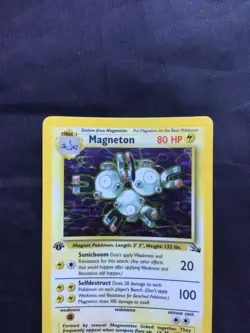 Pokemon Cards: 1st Edition Fossil Rare Holo: Magneton 11/62 - Image 2