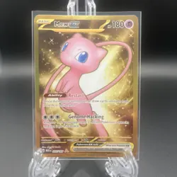 Mew EX 205/165 Hyper Rare Gold Scarlet Violet 151 Pokemon Card TCG - Image 1