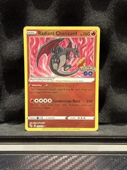 Radiant Charizard - 011/078 - Pokemon Go Sword & Shield Radiant Rare NM - Image 1