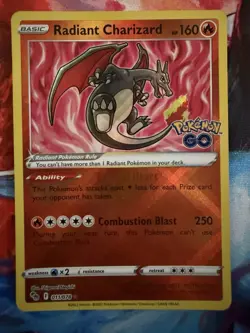 Radiant Charizard 011/078 - Pokemon Go Sword & Shield Radiant Rare NM - Image 1