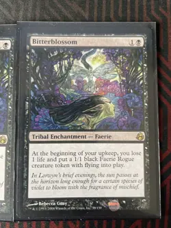 Magic the Gathering MTG Bitterblossom Morningtide 50/150 Rare Nr Mint - Image 1