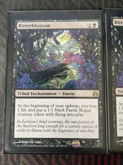 Magic the Gathering MTG Bitterblossom Morningtide 50/150 Rare Nr Mint - Image 2