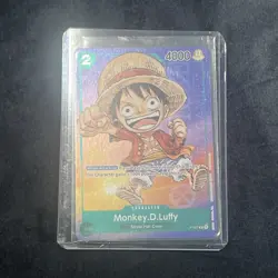 One Piece Monkey D. Luffy P-037 Promo Card TCG 1st Anniversary Stamped FOIL #2 - Image 5