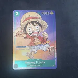 One Piece Monkey D. Luffy P-037 Promo Card TCG 1st Anniversary Stamped FOIL #1 - Image 1