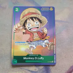 Monkey D. Luffy P-037 One Piece Promo Card TCG 1st Anniversary Stamped Foil NM - Image 1