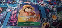 One Piece Monkey D. Luffy P-037 Promo Card TCG 1st Anniversary Stamped FOIL - Image 1