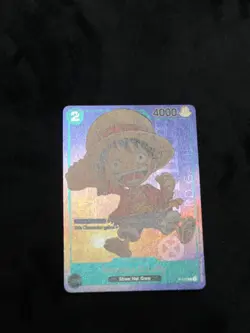 One Piece Monkey D. Luffy P-037 Promo Card TCG 1st Anniversary Stamped FOIL #3 - Image 2