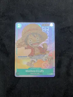 One Piece Monkey D. Luffy P-037 Promo Card TCG 1st Anniversary Stamped FOIL #3 - Image 3