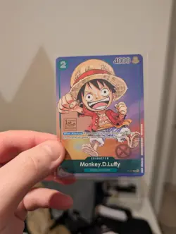 One Piece Monkey D. Luffy P-037 Promo Card TCG 1st Anniversary Stamped FOIL - Image 5