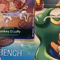 One Piece Monkey D. Luffy P-037 Promo Card TCG 1st Anniversary Stamped FOIL - Image 3