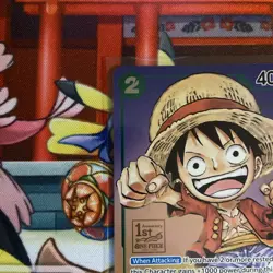 One Piece Monkey D. Luffy P-037 Promo Card TCG 1st Anniversary Stamped FOIL - Image 5