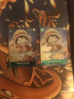 One Piece Monkey D. Luffy P-037 Promo Card TCG 1st Anniversary Stamped FOIL - Image 1