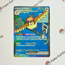 Pidgeot ex 225/197 Obsidian Flames SIR Special Illustration Rare Pokemon TCG NM - Image 2