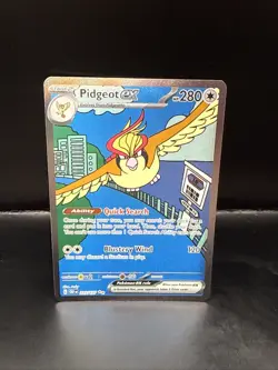 Pokemon TCG Pidgeot ex 225/197 Special Illustration Rare Obsidian Flames NM/M - Image 3