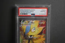 PSA 10 Gem Mint Full Art Holo Zeraora VMax #GG42/GG70 Crown Zenith 2023 - Image 2
