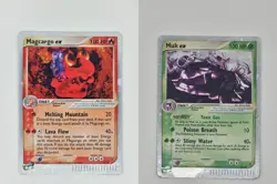 Muk EX 96/97 Magcargo EX 95/97 Dragon Pokemon TCG Mixed Card Lot 2 EX - Image 1