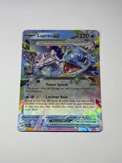 Pokemon Card Holo Foil Lapras ex 032/142 Double Rare SV07: Stellar Crown M/NM - Image 1