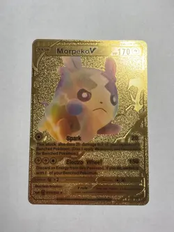 Morpeko V - Spark - Gold Foil - Fan Art - Display Card 079/202 NM - Image 1