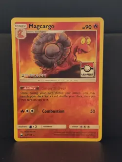 Pokemon League 2nd Place Magcargo 24/168 Promo Pokemon Card NM - Image 1