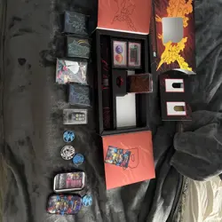 Pokemon Containers, Stickers, Coins, Playmat, Small Card Binder, Etc - Image 1