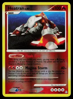 Pokemon Card - Heatran Legends Awakened Reverse 6/146 Holo Rare - Image 1