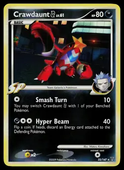 Pokemon Card - Crawdaunt G Supreme Victors 23/147 Rare Reverse Holo - Image 1