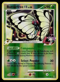 Pokemon Card - Butterfree FB Supreme Victors 17/147 Rare Reverse Holo - Image 1