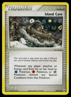Pokemon Card - Island Cave Hidden Legends 89/101 Reverse Holo - Image 1