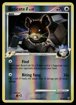 Pokemon Card - Raticate G Supreme Victors 7/147 Reverse Holo - Image 1