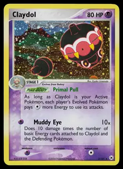 Pokemon Card - Claydol Hidden Legends 2/101 Holo Rare - Image 1