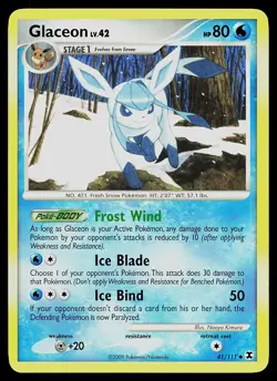 Pokemon Card - Glaceon Rising Rivals 41/111 Uncommon Non-Holo - Image 1