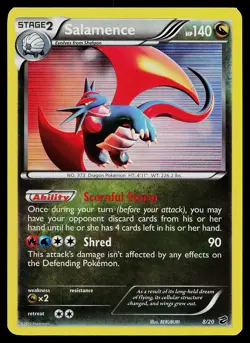 Pokemon Card - Salamence Dragon Vault 8/20 Holo Rare - Image 1